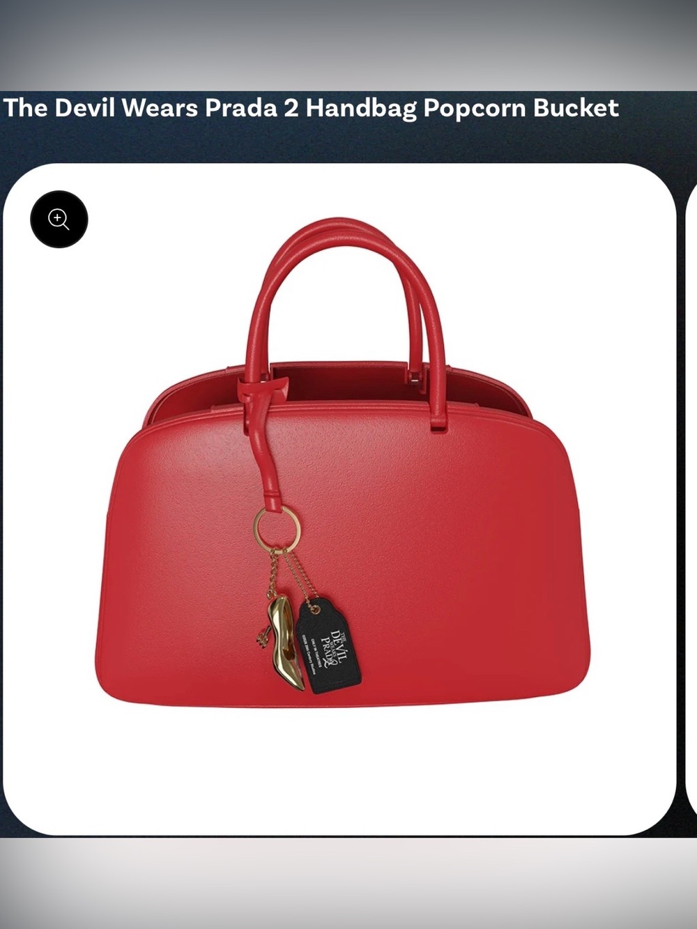 Red Dome Top-Handle Handbag